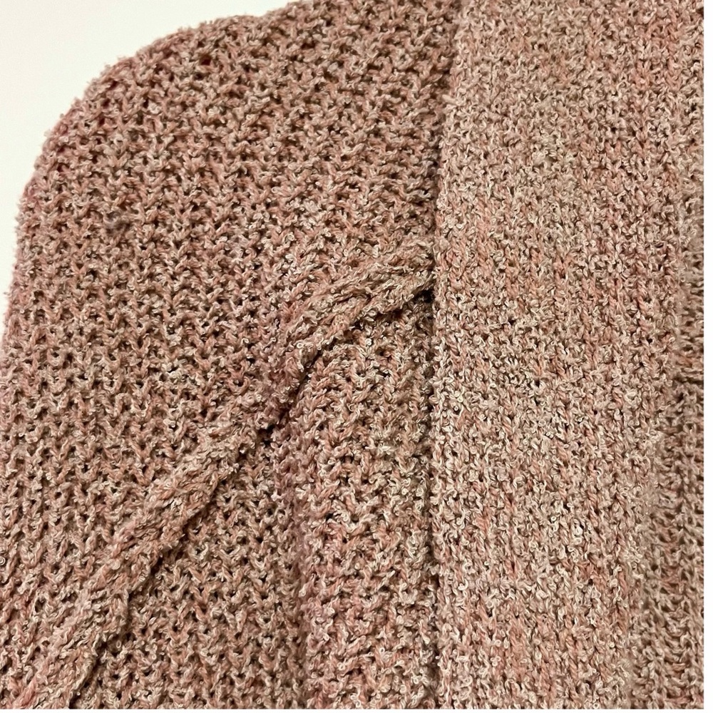 Free People Low Tide Cardigan Oversized Slouchy Cozy Knit Sweater Rose Pink Boho - Picture 10 of 16
